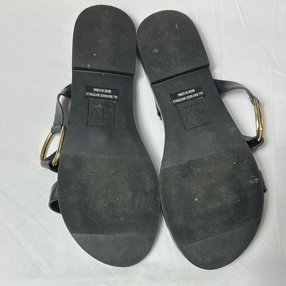 DV by Dolce Vita Black Modern Slip-On Strapy Sandals Sz 11 - Picture 8 of 8